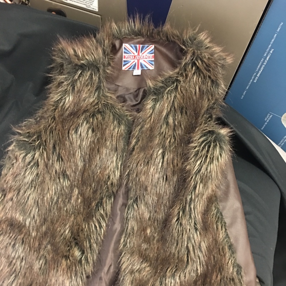 Faux fur vest
